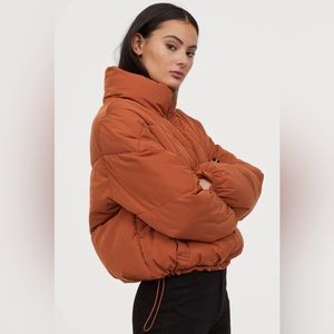 H&M burnt orange puffer